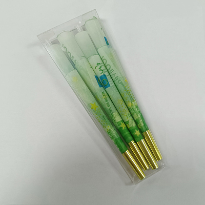 私用ロゴによって印刷される麻は前に円錐形のブラウン白い30mmのフィルターを転がす