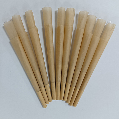 私用ロゴによって印刷される麻は前に円錐形のブラウン白い30mmのフィルターを転がす